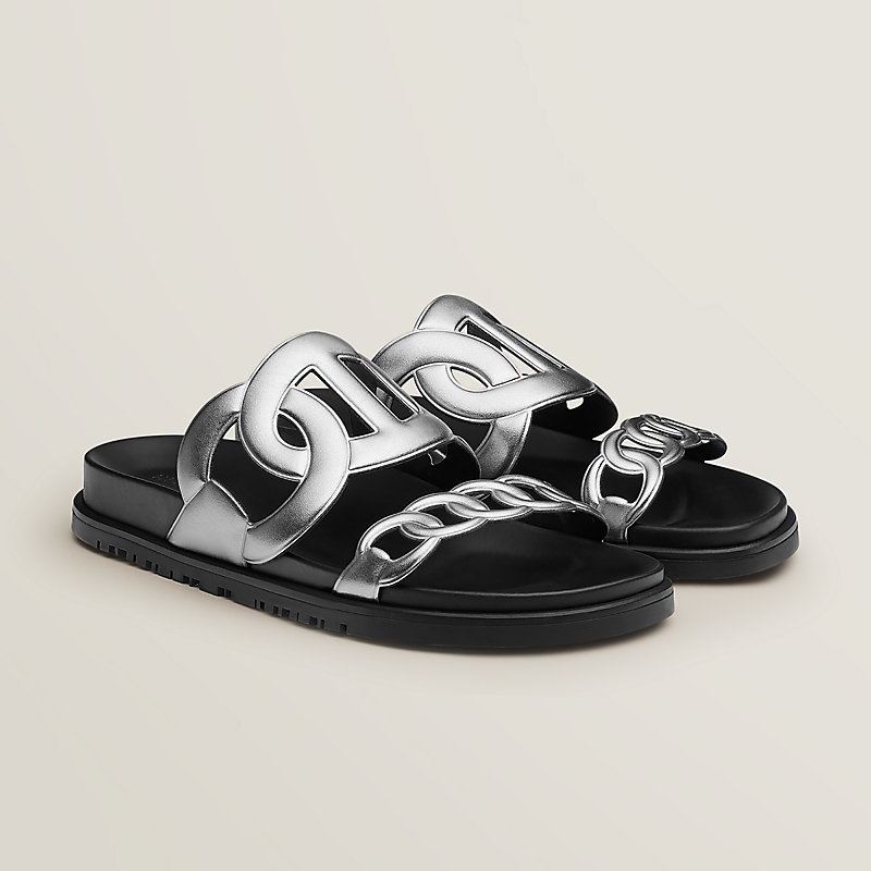 Extra sandal - Grey | Hermès UK